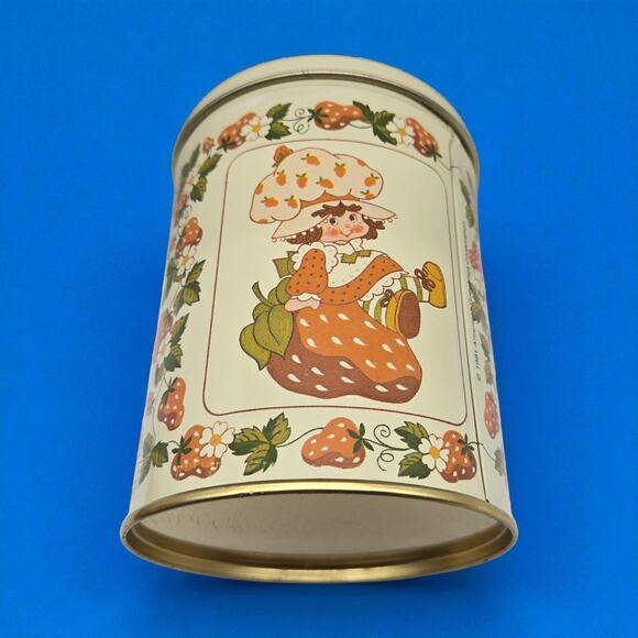 Vintage Strawberry Shortcake & Cat Custard Cookie Tin - 1981 American Greetings - Picture 5 of 13